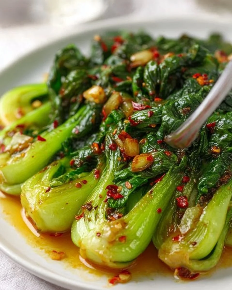 Spicy Garlic Bok Choy