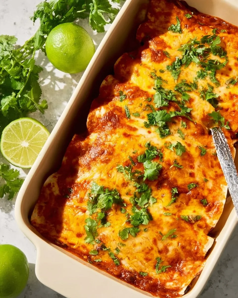 Sweet Potato Black Bean Enchiladas
