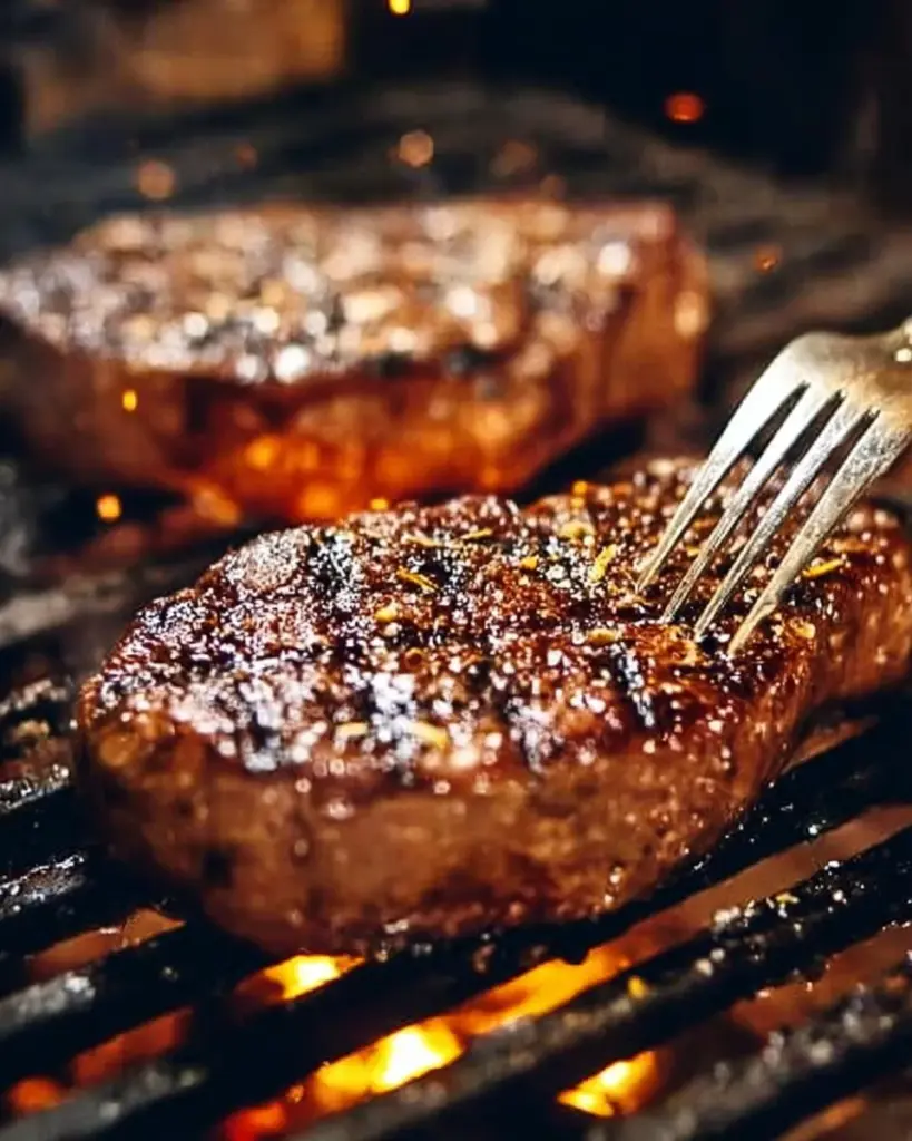 Delicious Texas Roadhouse steak served with sides and signature rolls