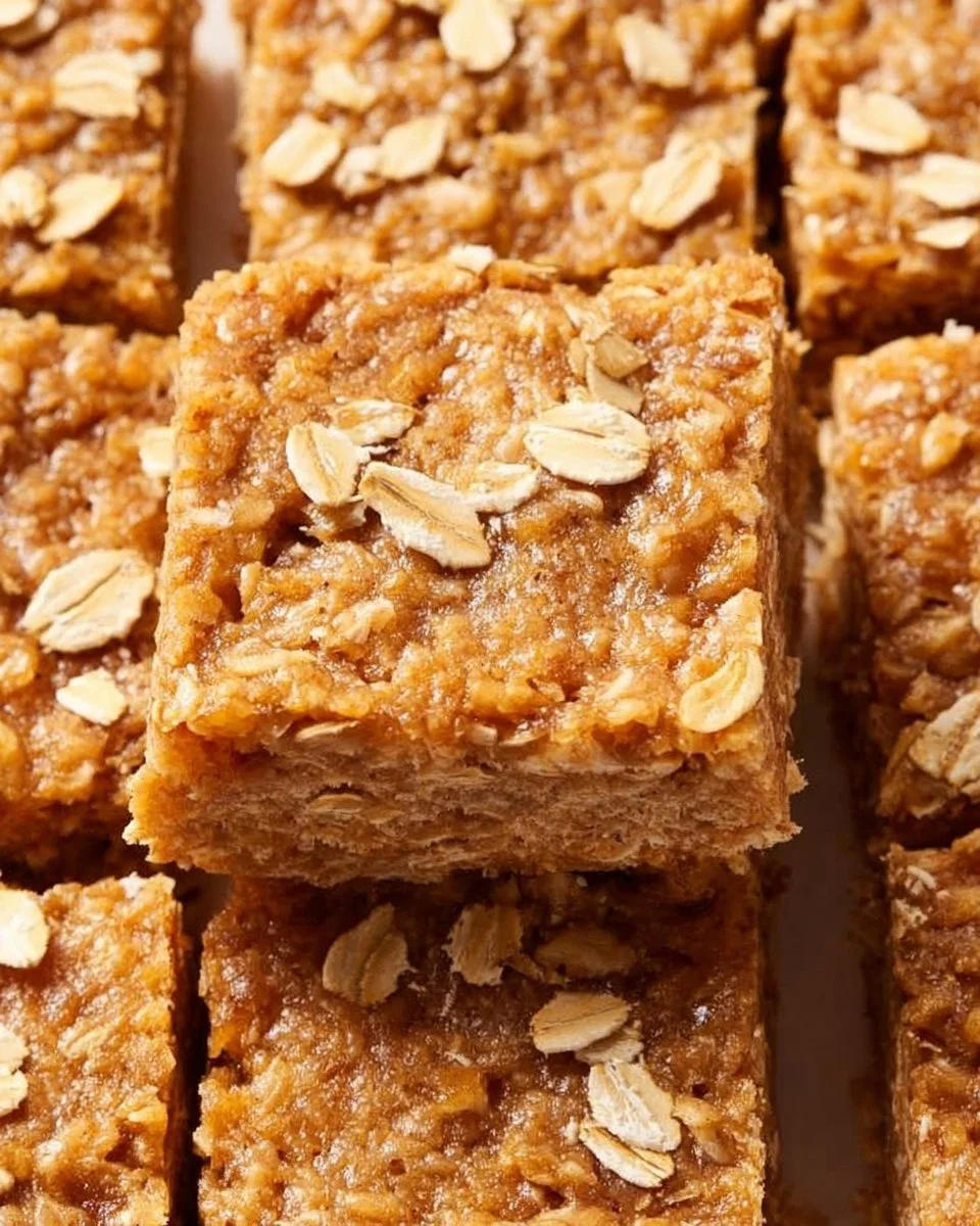 The Chewiest Apple Cinnamon Oatmeal Bars