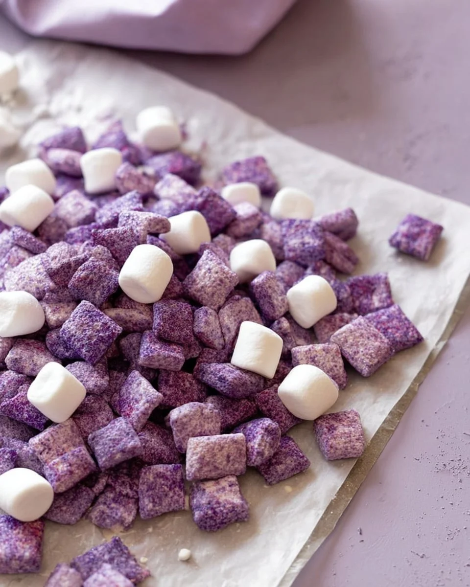 Ube Muddy buddies recipe