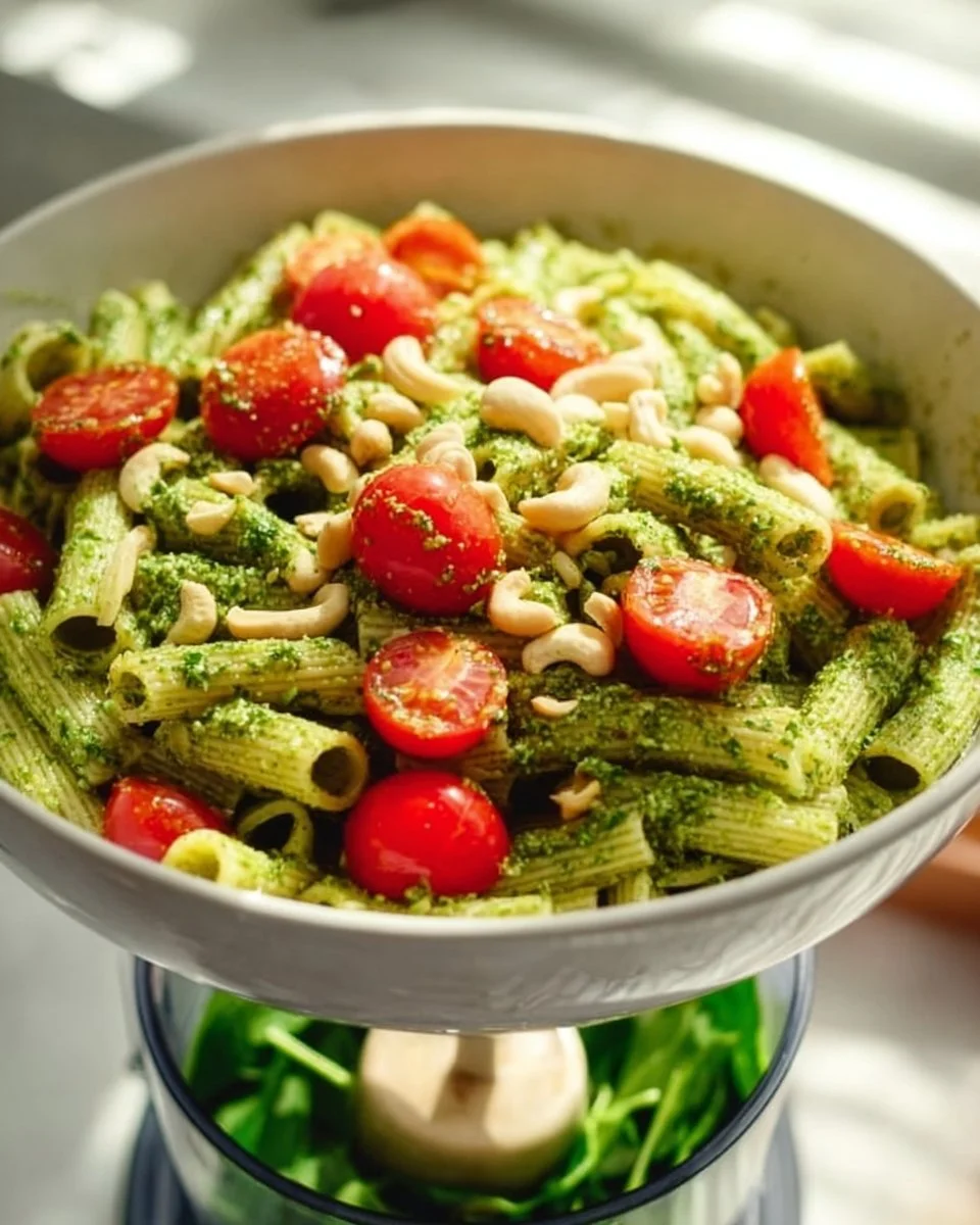 Vegan Avocado Pesto Pasta