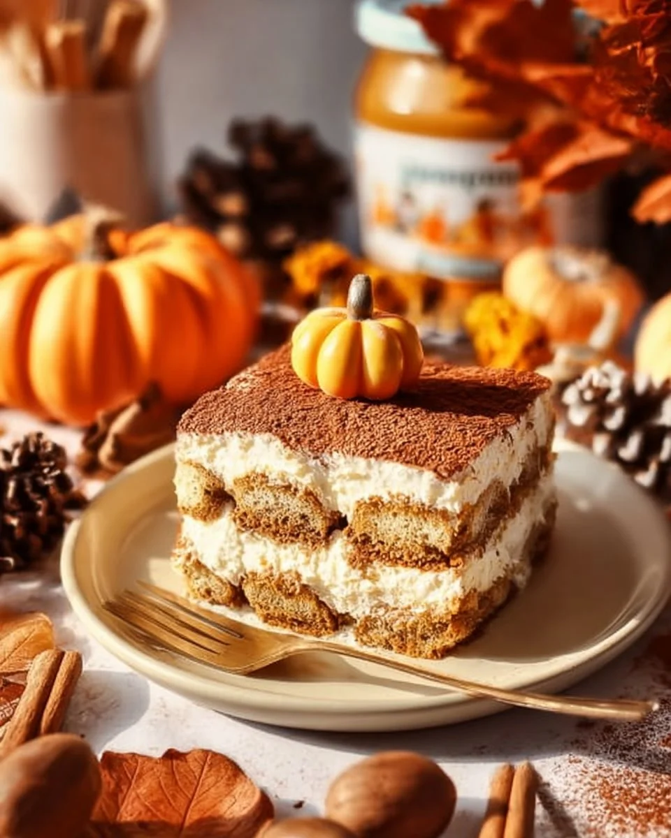 Vegan Pumpkin Spice Tiramisu