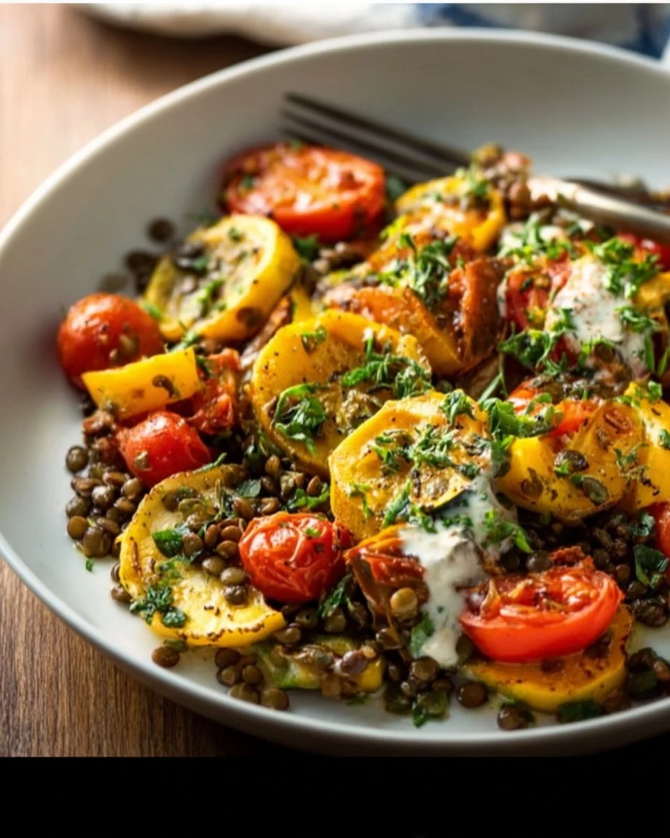 Warm Lentil and Potato Salad