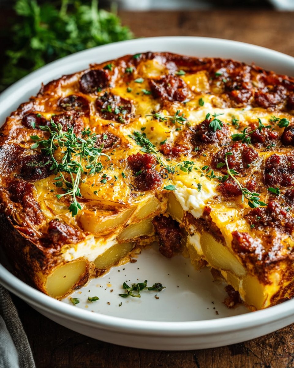 Chorizo & Potato Egg Casserole