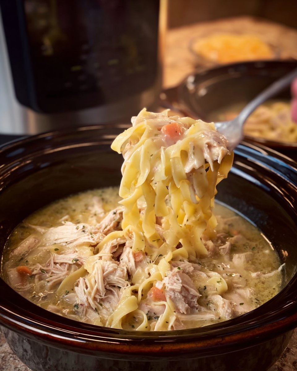 Crockpot Chicken and Noodles