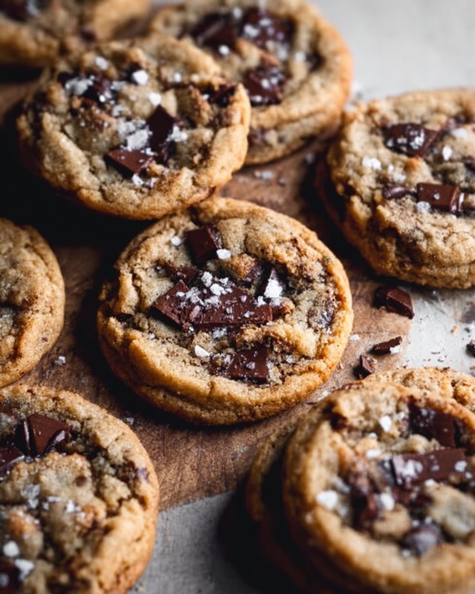 Chocolate Chip Cookies with Flaky Sea Salt