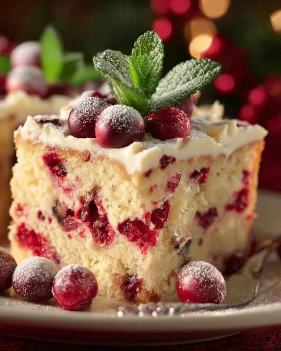 Cranberry Christmas Cake
