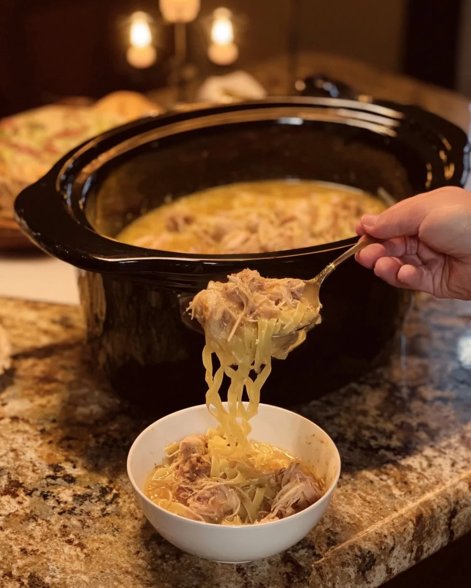 Crockpot Chicken and Noodles