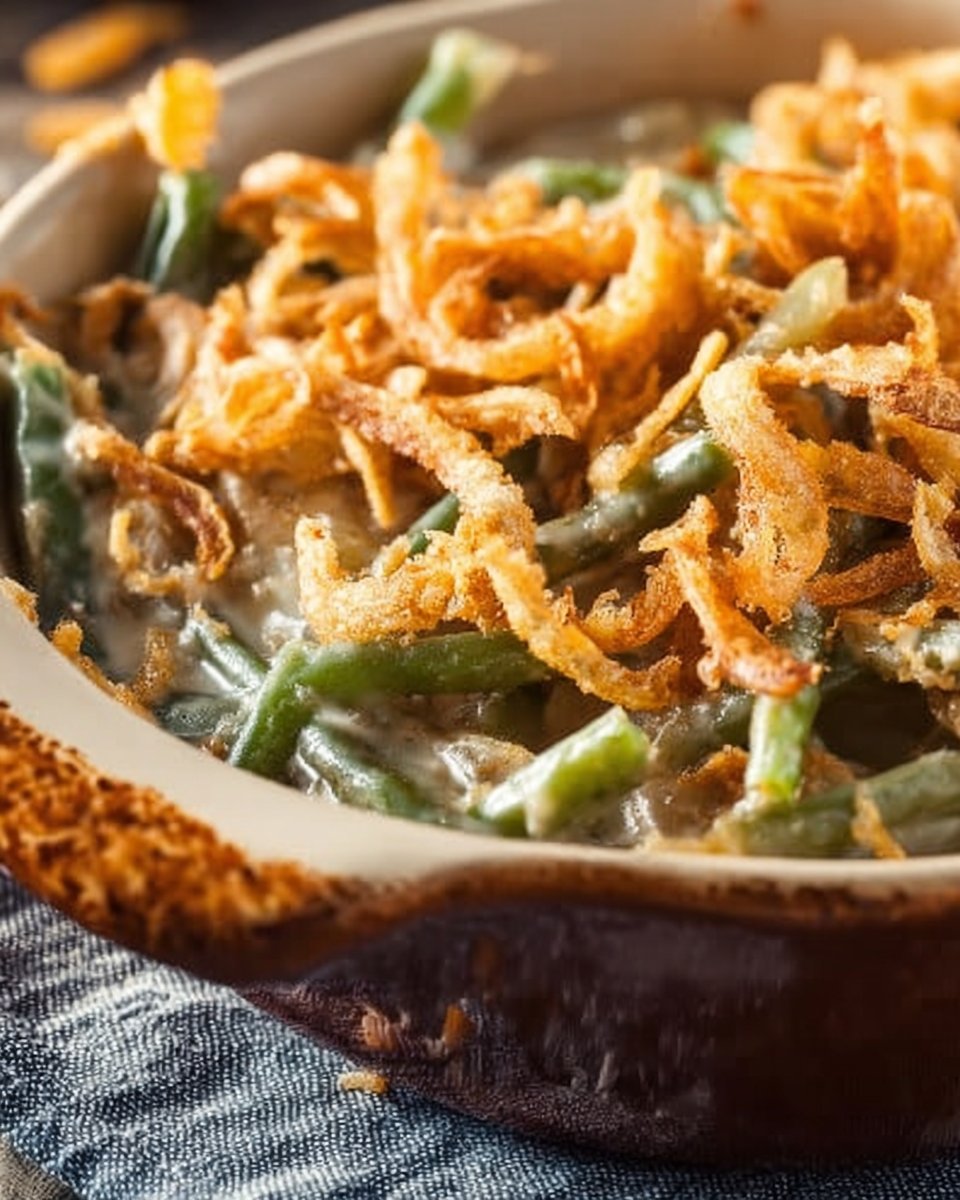 Green Bean Casserole with Fresh Green Beans