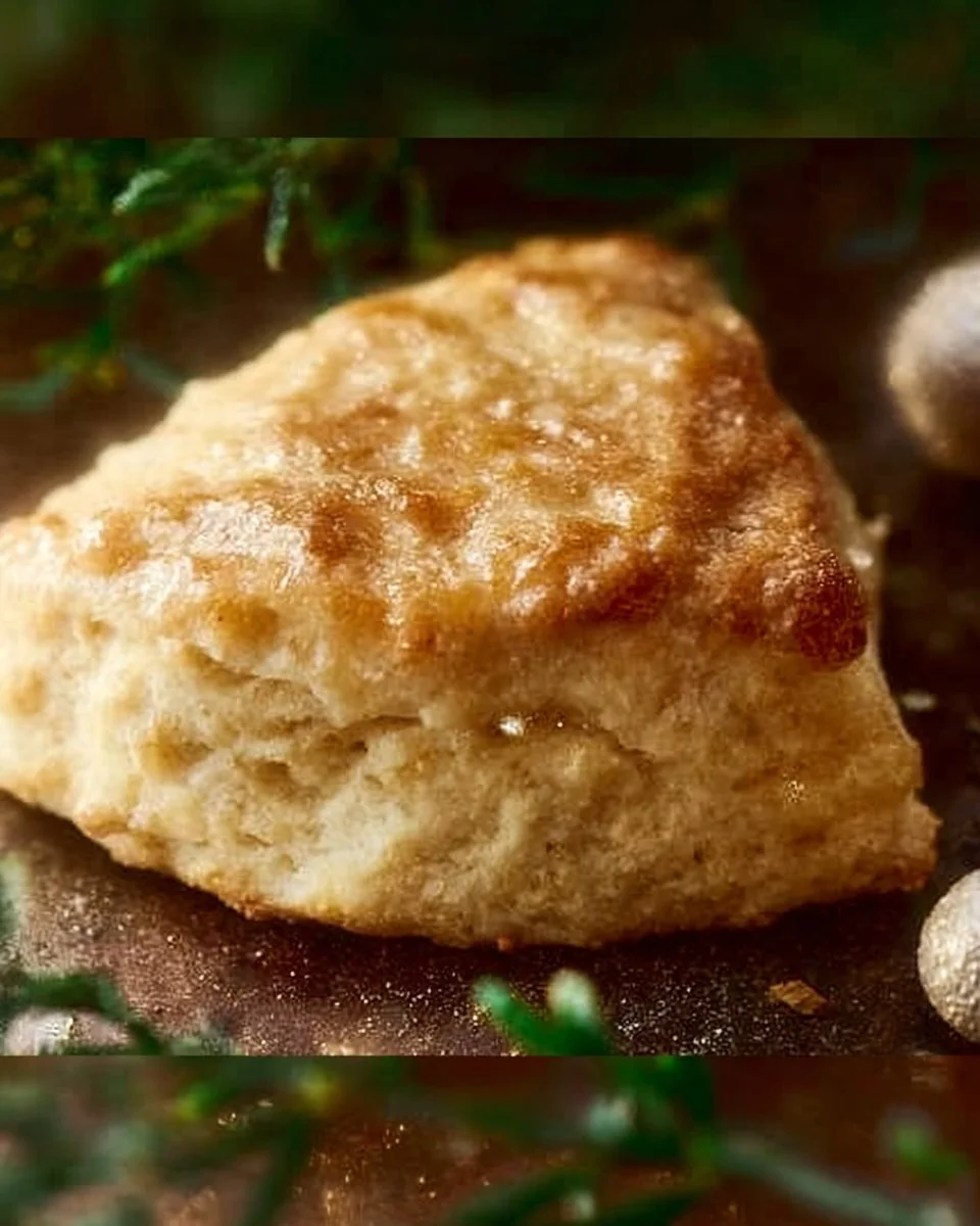 Eggnog Scones with Browned Butter White Chocolate Glaze