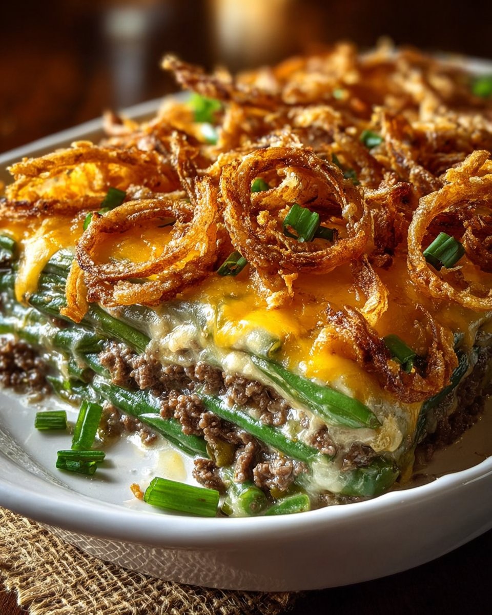 Hamburger Green Bean Casserole Recipe