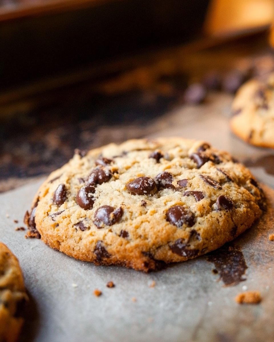 Giant Chewy Keto Chocolate Chip Cookies