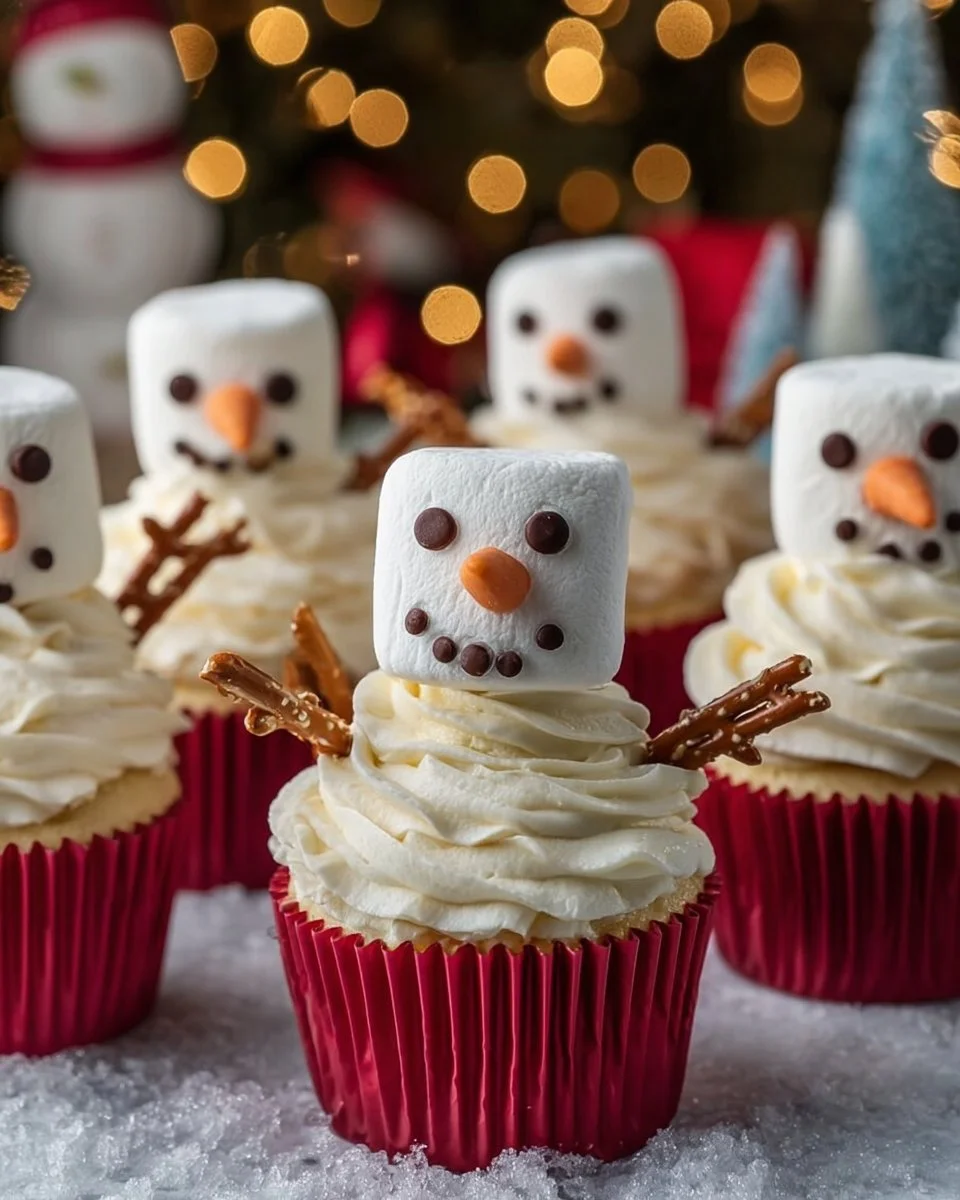 Snowman Cupcakes