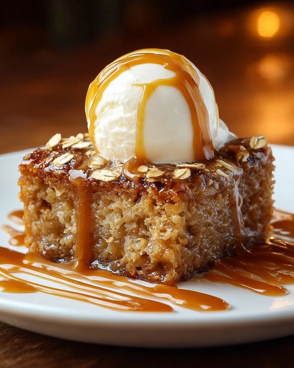 Sticky Banana Bread Pudding Cake