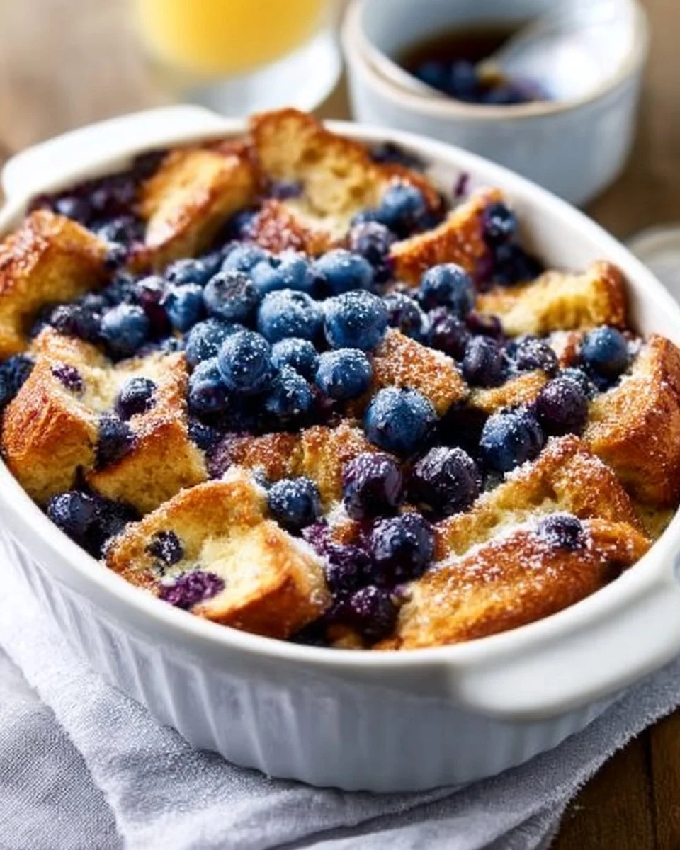 Vegan Blueberry French Toast Casserole