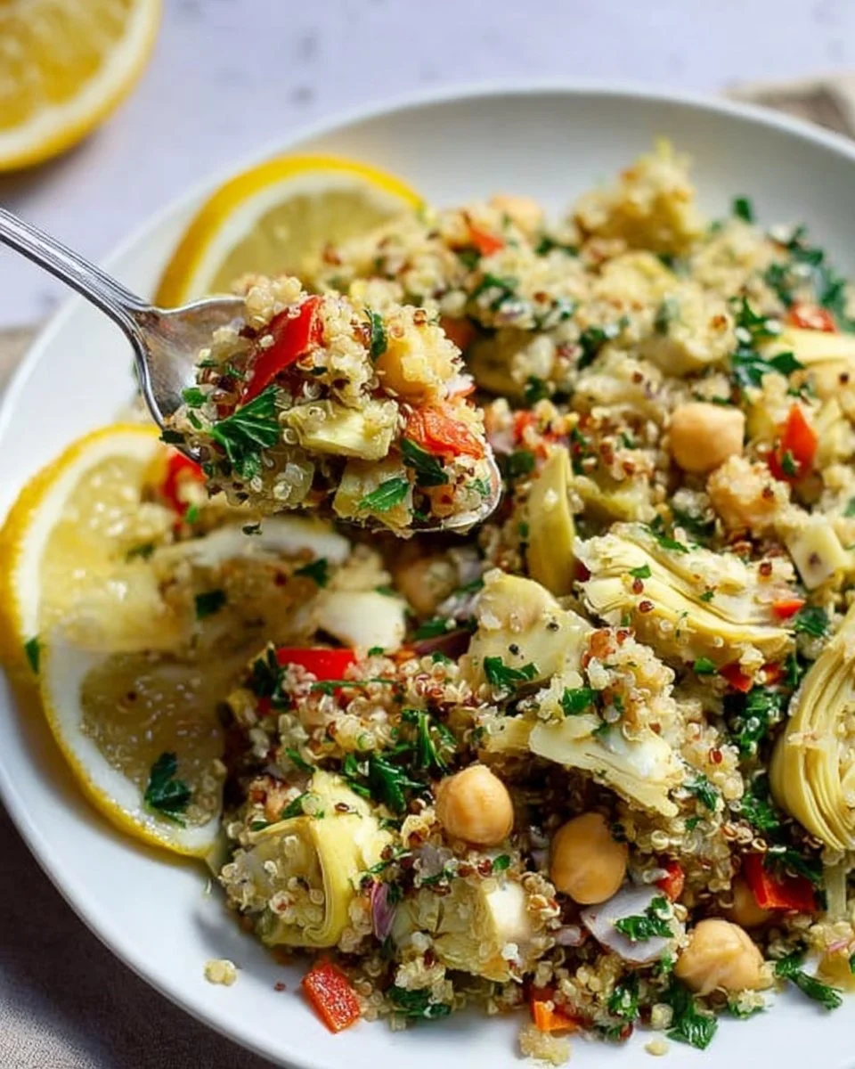 Artichoke Quinoa Salad