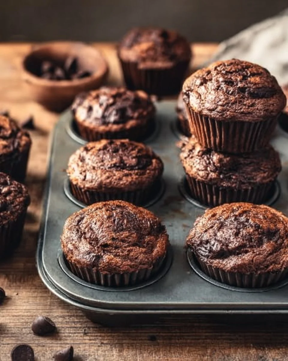 Chocolate Banana Muffins