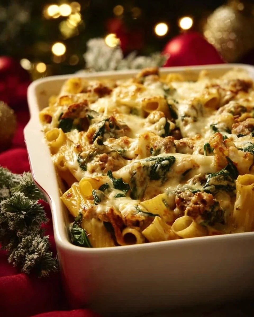 Cozy Up with Pumpkin Baked Ziti: Ultimate Comfort Food with Sausage and Spinach
