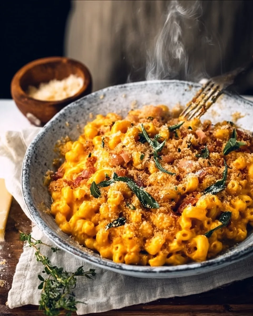 Creamy Pumpkin Mac and Cheese