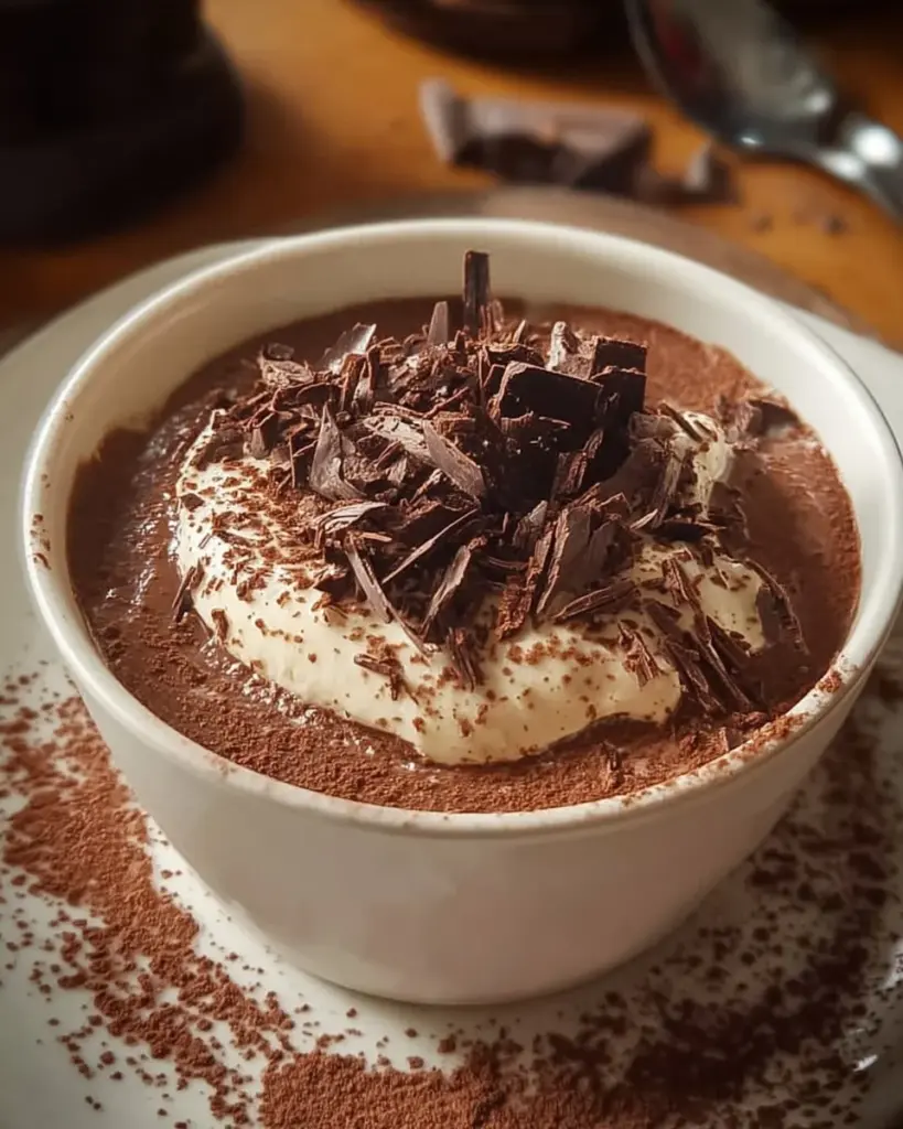 Delicious chocolate mousse dessert inspired by Julia Child's recipe