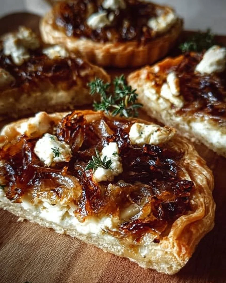 Caramelized Onion and Goat Cheese Tarts