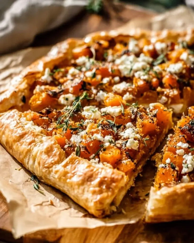 Irresistible pumpkin and feta tart, a delightful fall dish with seasonal flavors