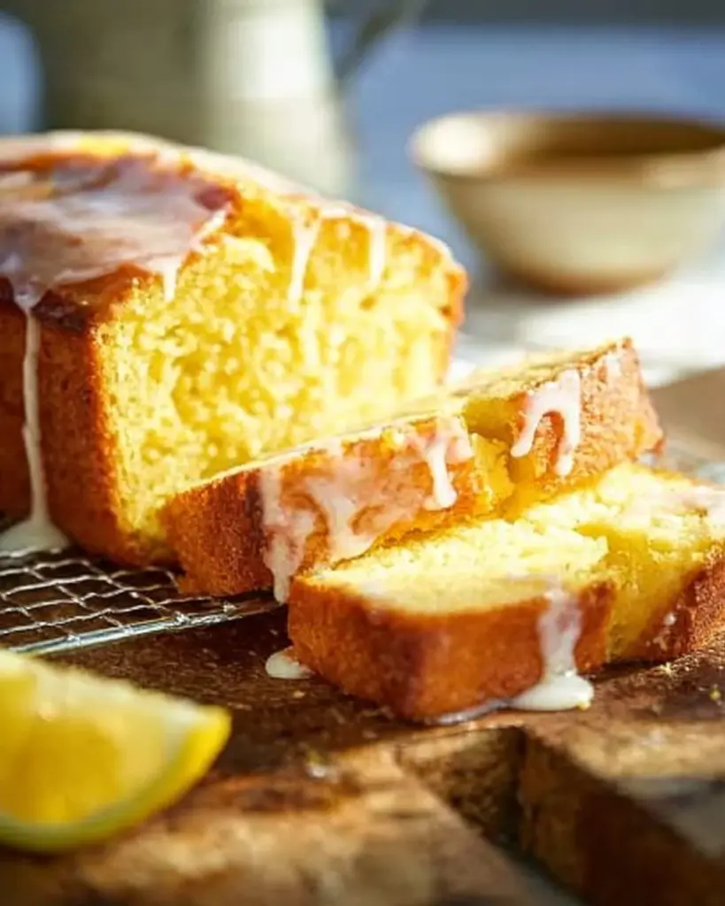 Delicious Lemon Pound Cake with a moist texture and zesty lemon flavor.