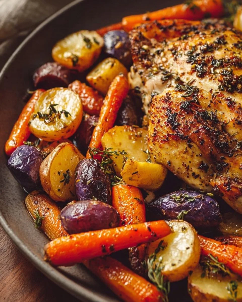 Oven Roasted Chicken and Veggies