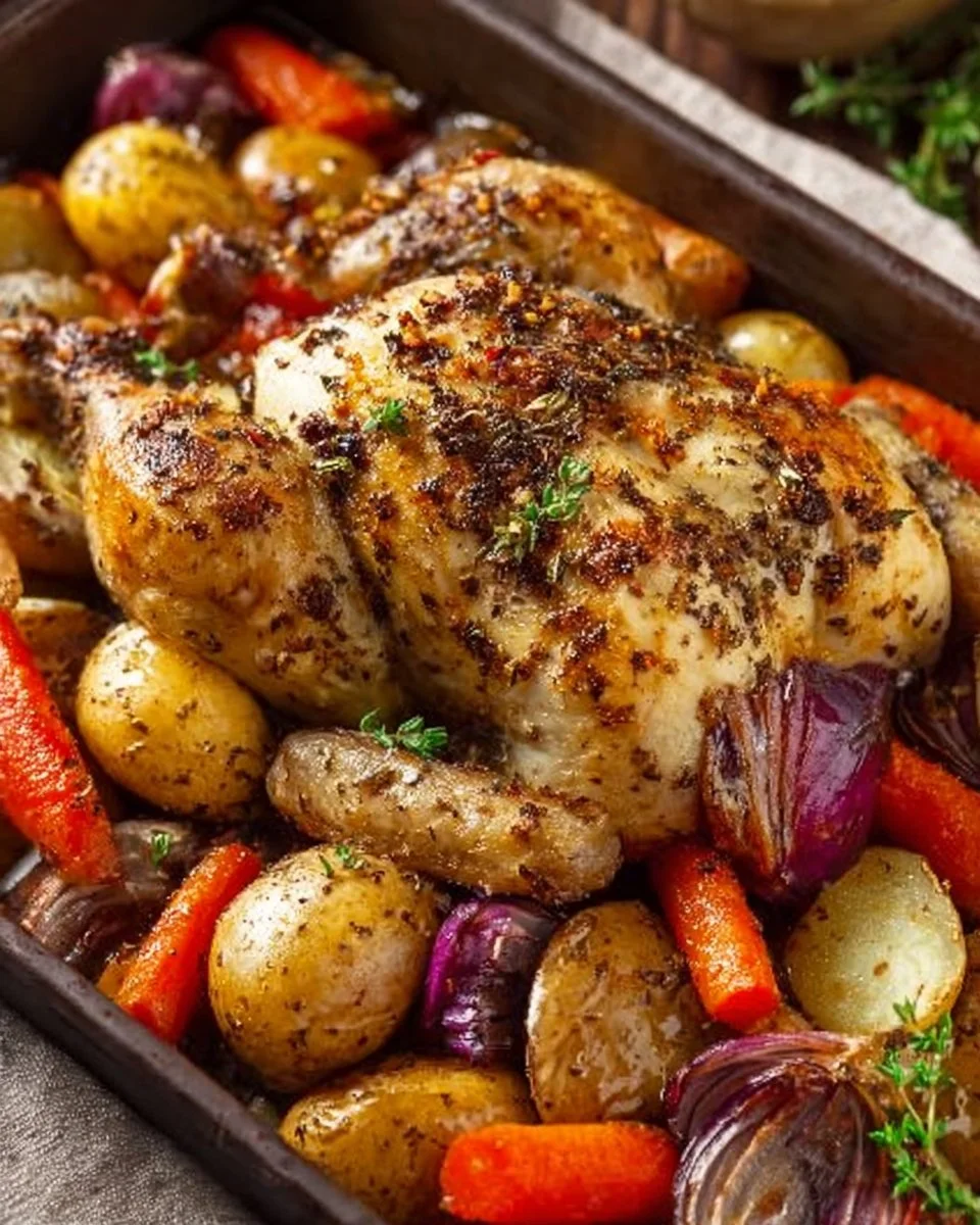 Oven Roasted Chicken and Veggies