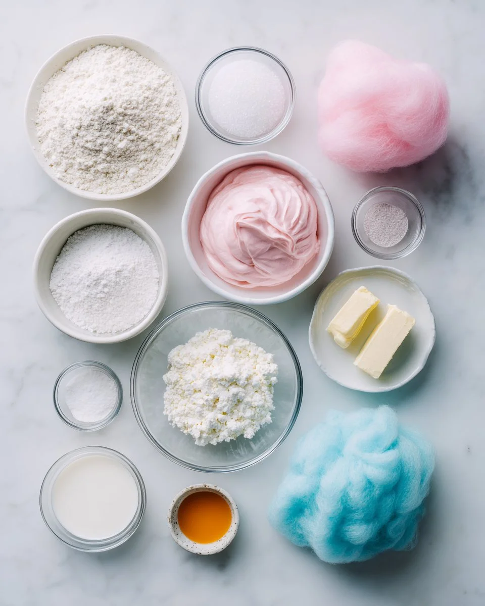 Cotton Candy Cupcakes