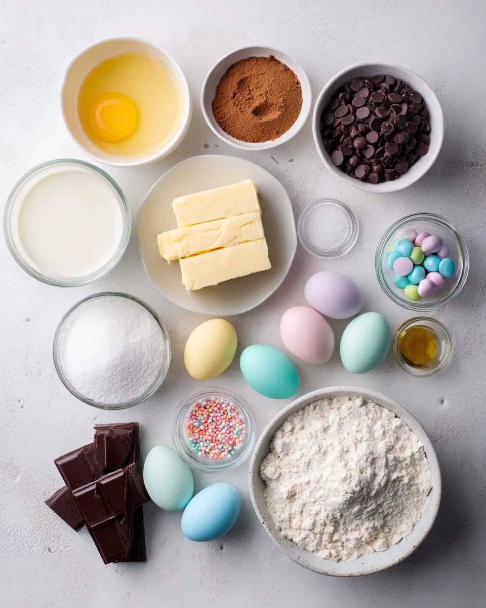 Frosted Easter Brownies