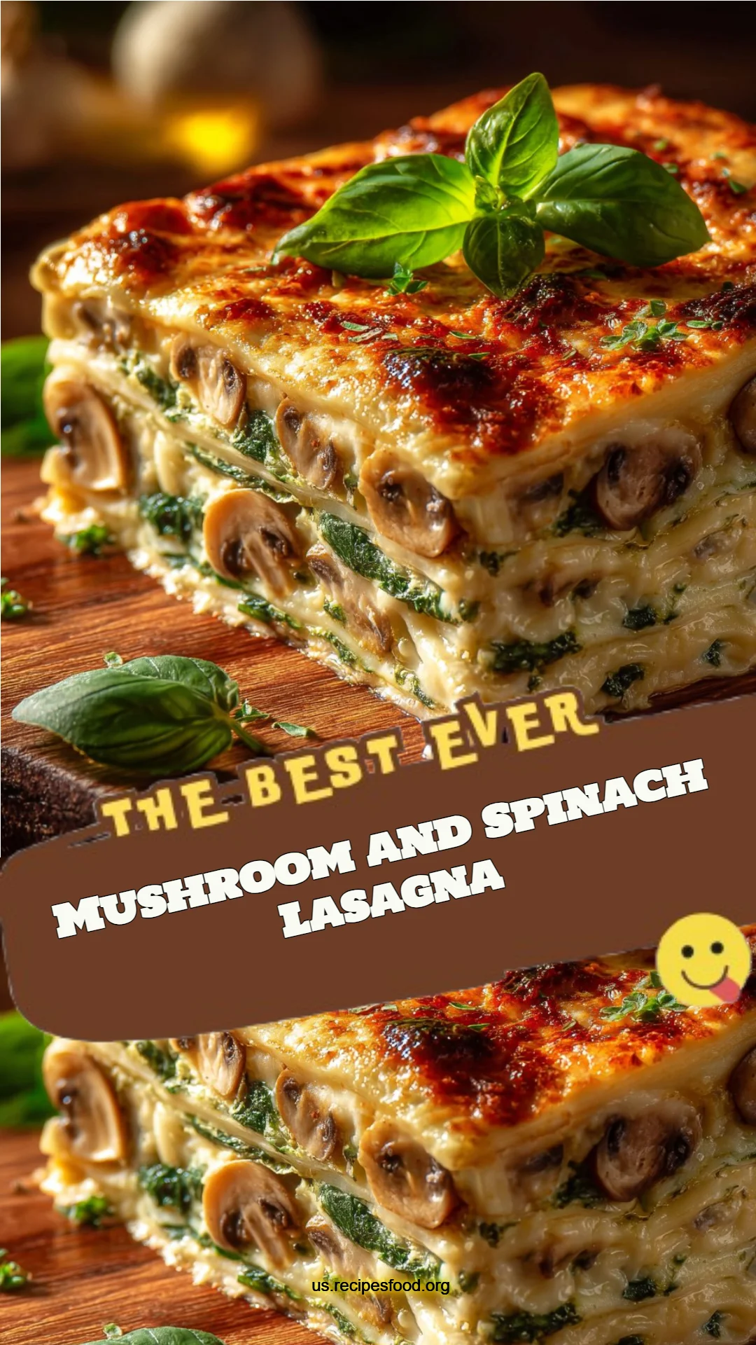Mushroom and Spinach Lasagna