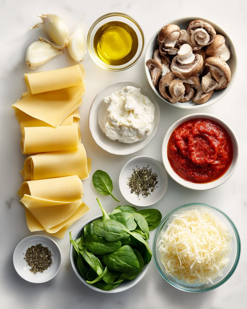 Mushroom and Spinach Lasagna