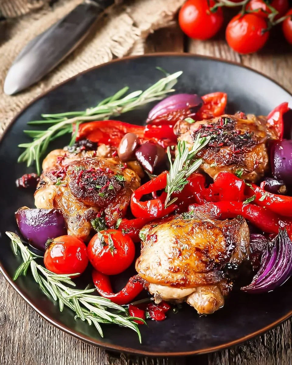 Red Currant Grilled Chicken & Vegetables