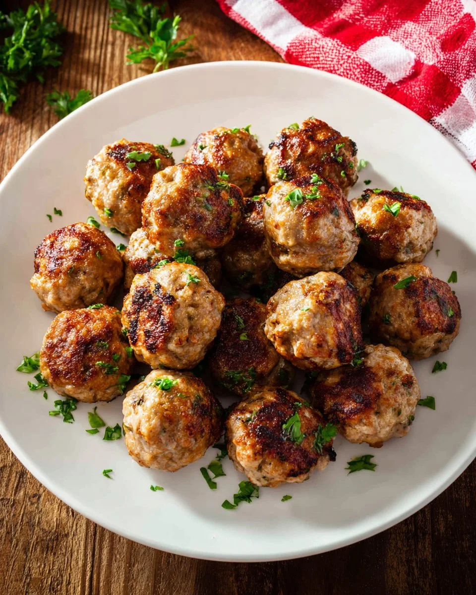 Air Fryer Turkey Meatballs (Gluten Free)