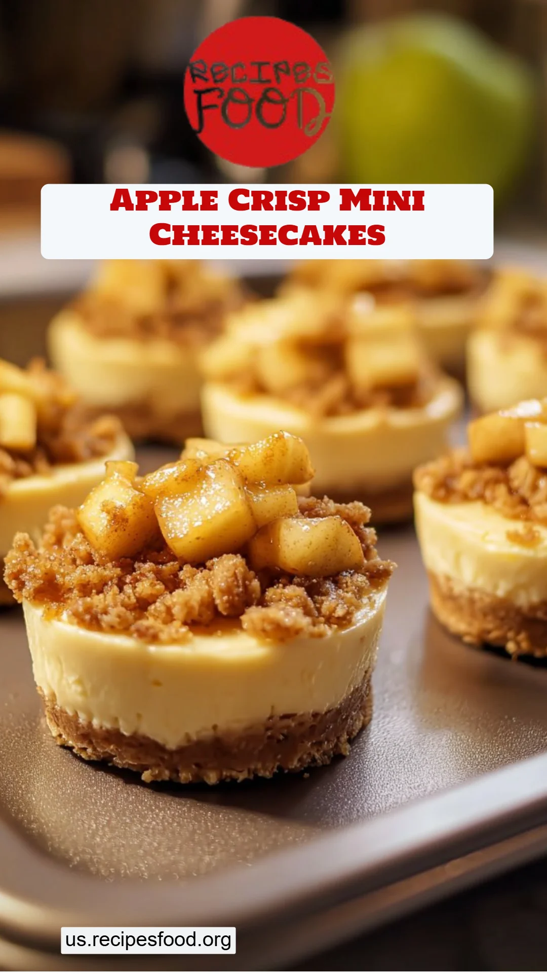 Apple Crisp Mini Cheesecakes