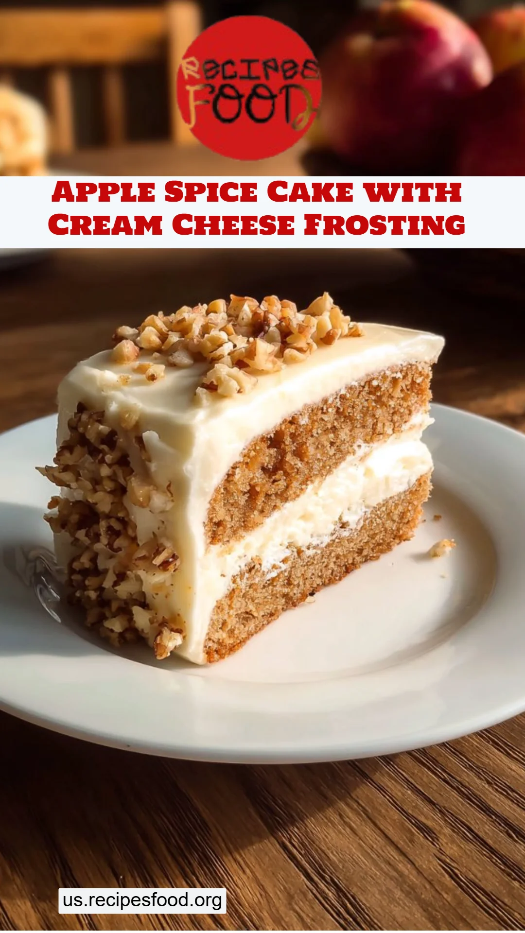 Apple Spice Cake with Cream Cheese Frosting