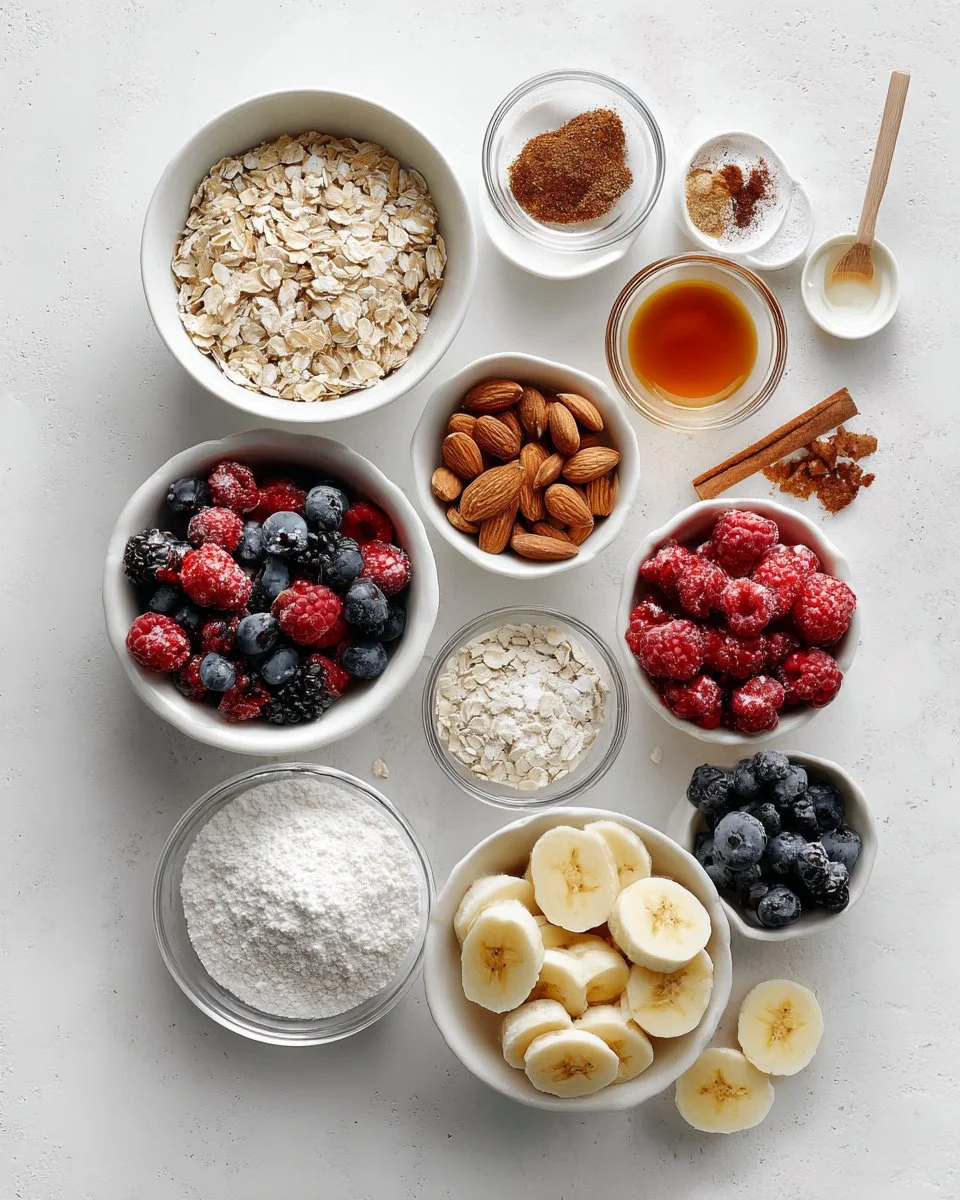 Berry Baked Oatmeal with Almonds