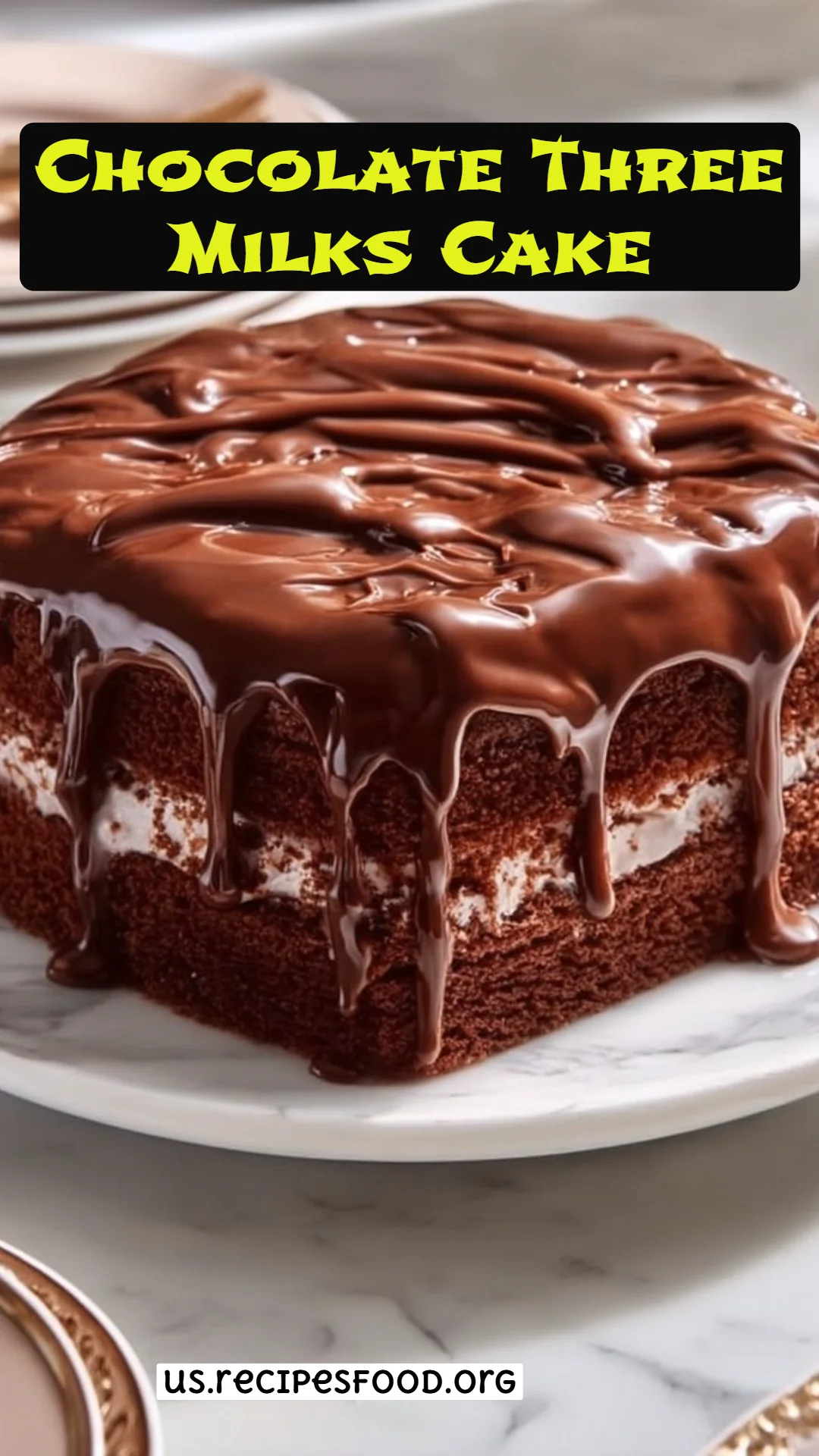 Chocolate Three Milks Cake