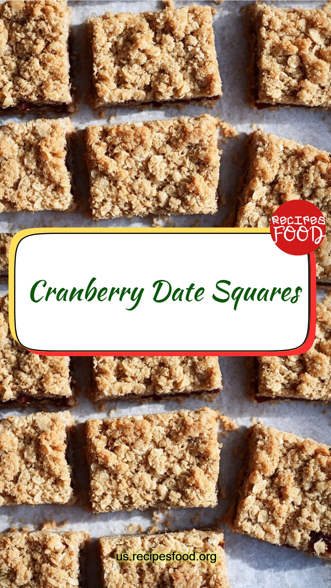 Cranberry Date Squares