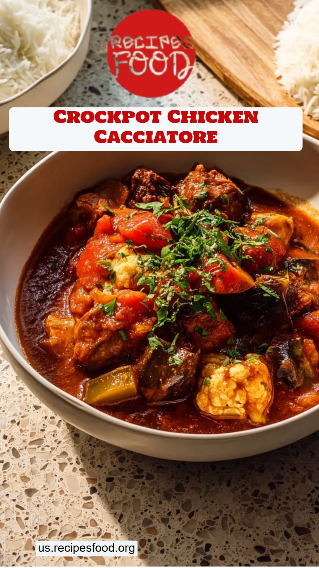 Crockpot Chicken Cacciatore