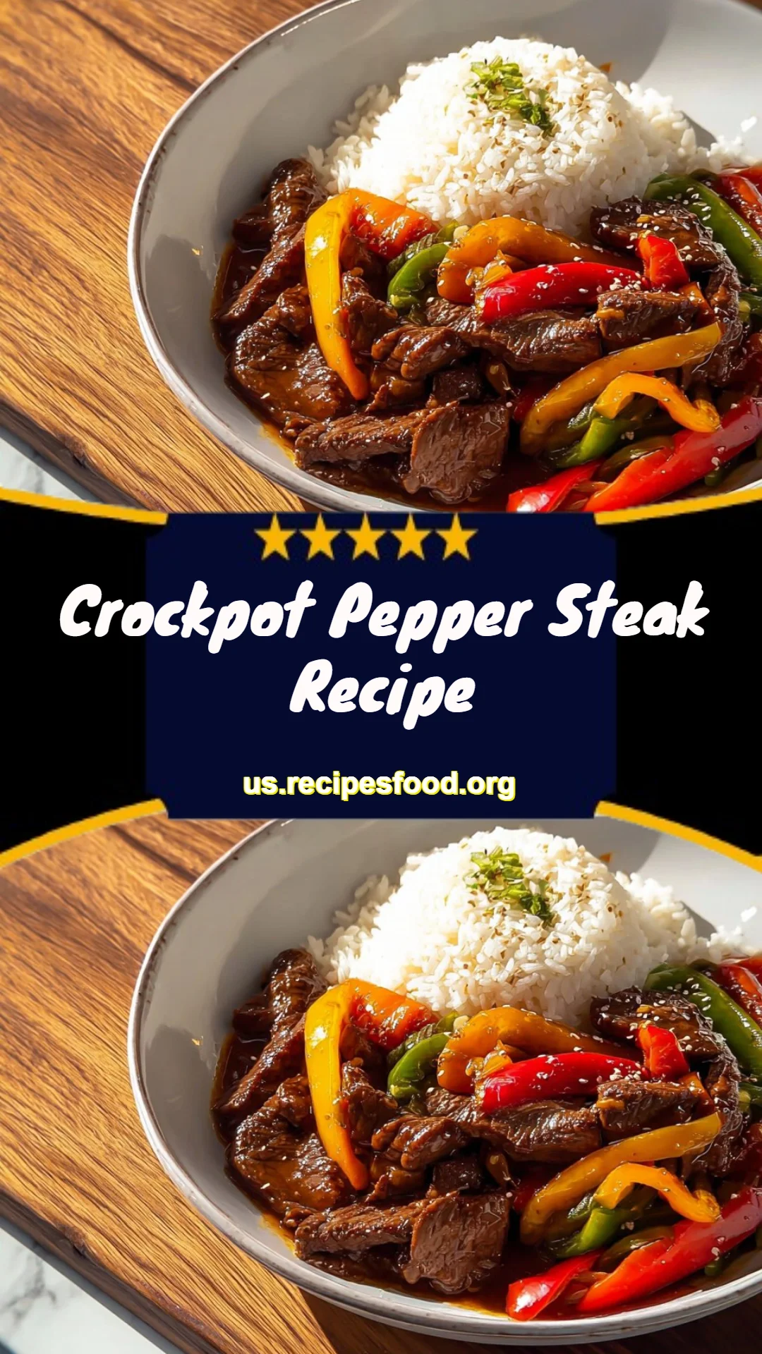 Crockpot Pepper Steak Recipe