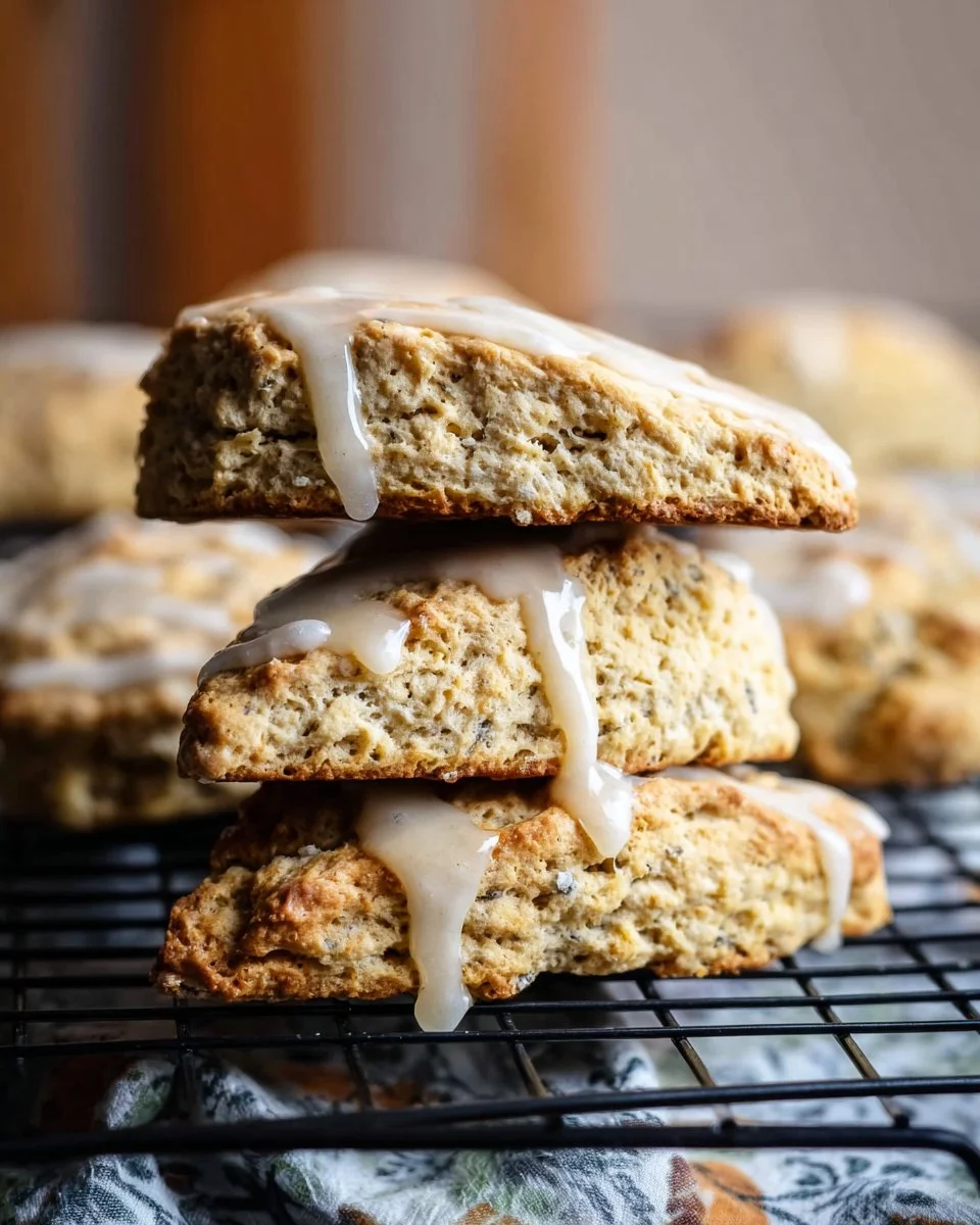 Earl Grey Scones – Lemon Glazed