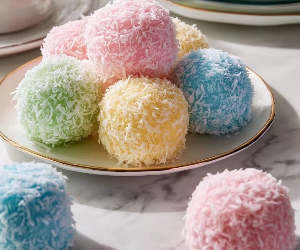 Easter Bunny Coconut Tails dessert showcasing festive coconut treats