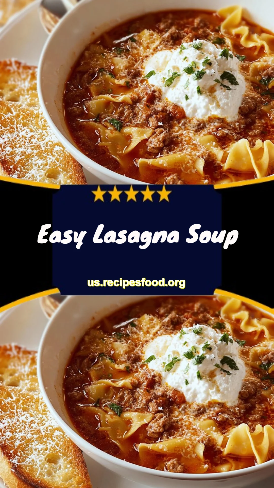 Easy Lasagna Soup