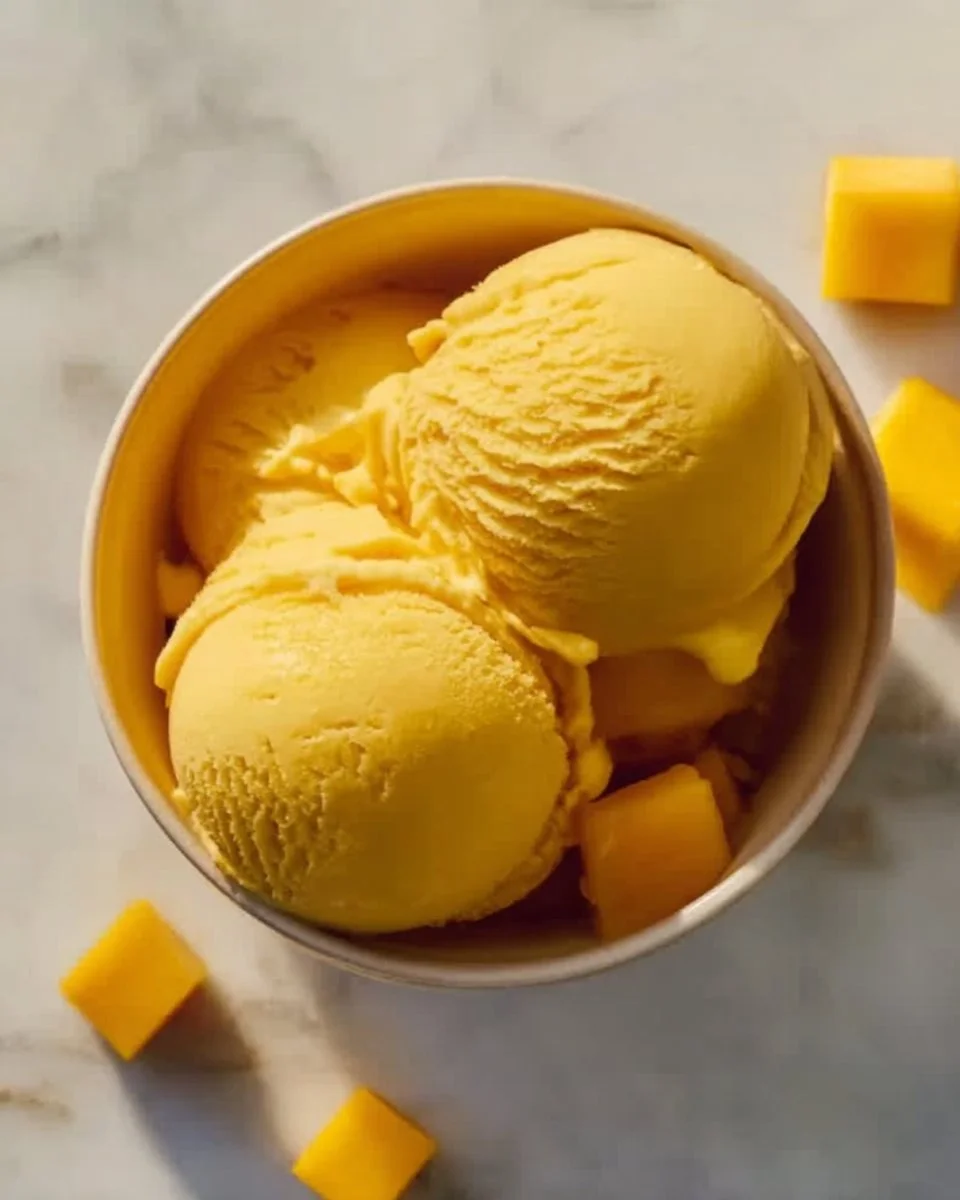 Easy Mango Ice Cream