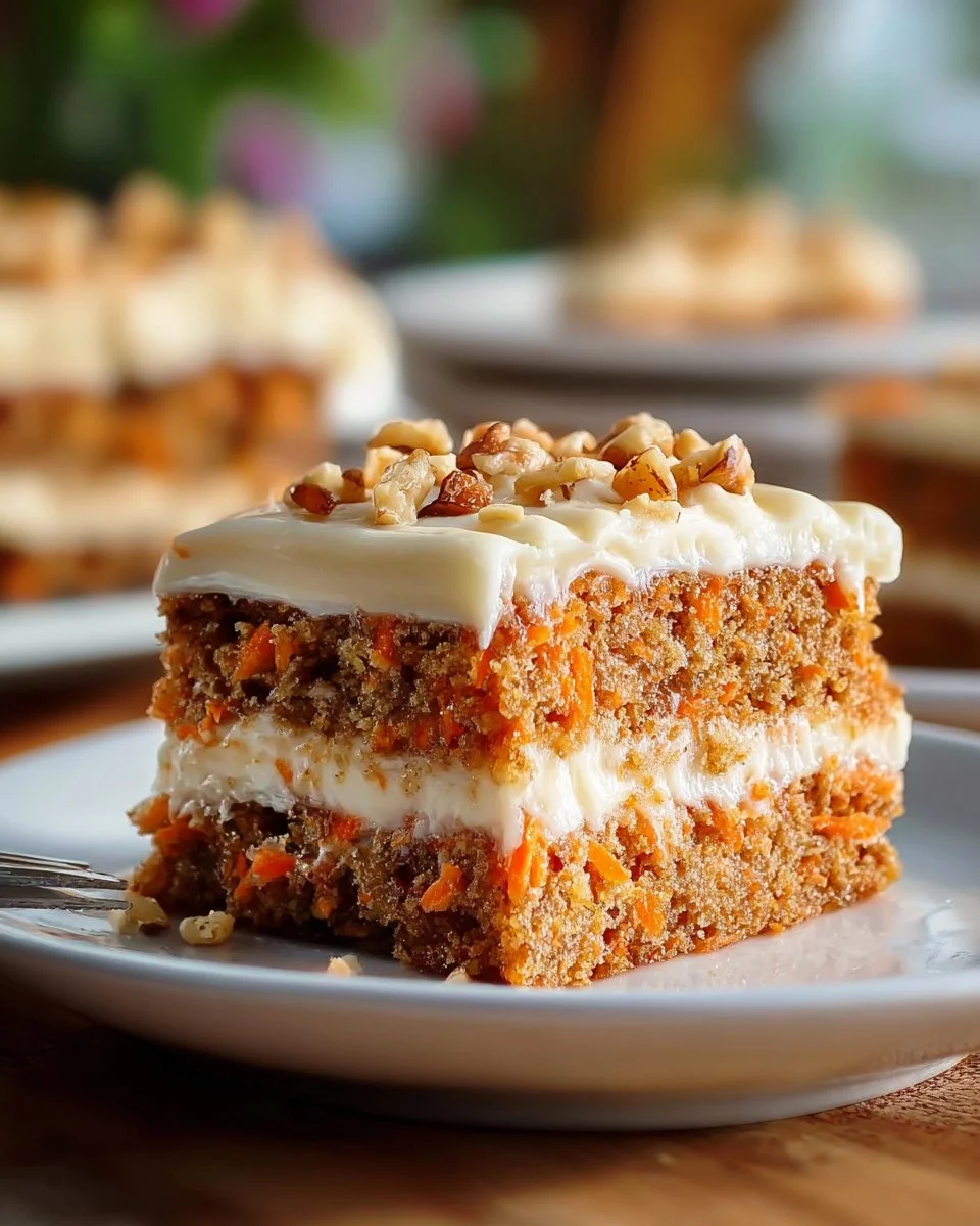 Easy Moist Carrot Sheet Cake