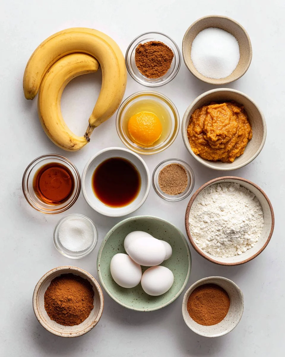 Easy Pumpkin Banana Muffins