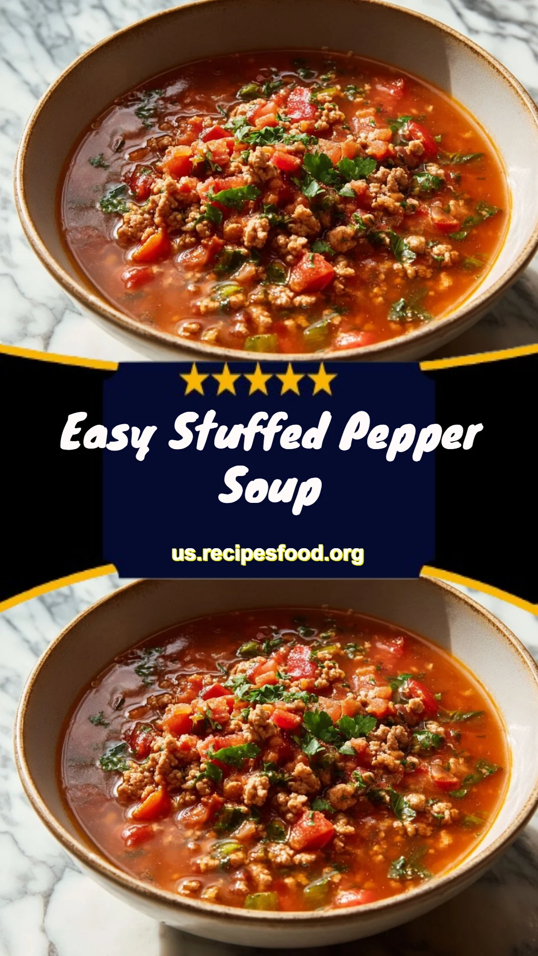 Easy Stuffed Pepper Soup
